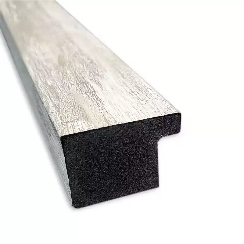 Miroir mural étroit non biseauté pour salle de bain, effet craquelé, 96,5 x 66 cm, argent métallisé - : cadre en polystyrène, quincaillerie de montage incluse