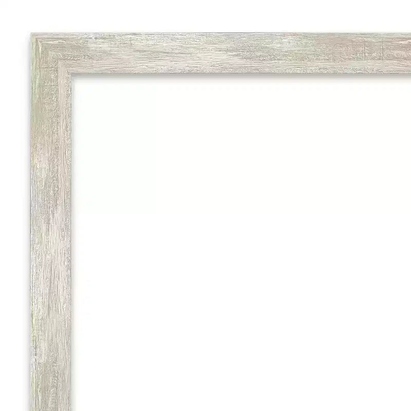 Miroir mural étroit non biseauté pour salle de bain, effet craquelé, 96,5 x 66 cm, argent métallisé - : cadre en polystyrène, quincaillerie de montage incluse
