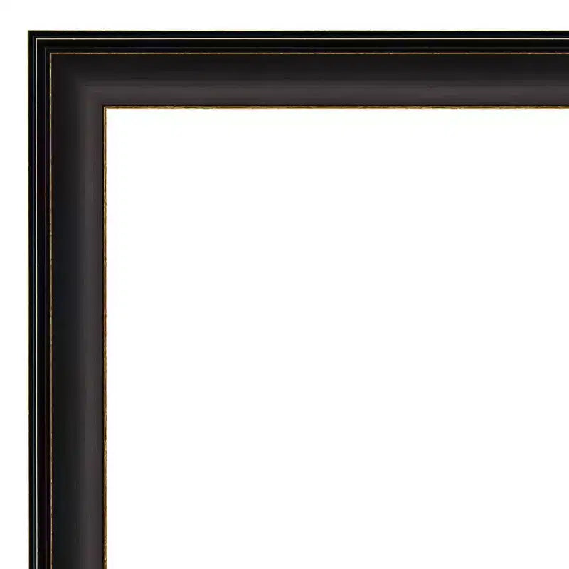 Miroir mural de salle de bain 31" x 31" trio bronze huilé non biseauté - : Moderne carré coiffeuse, cadre en polystyrène