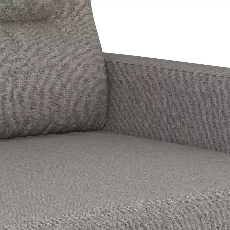 Canapé 2 places Tissu gris foncé (100 % polyester), métal, contreplaqué