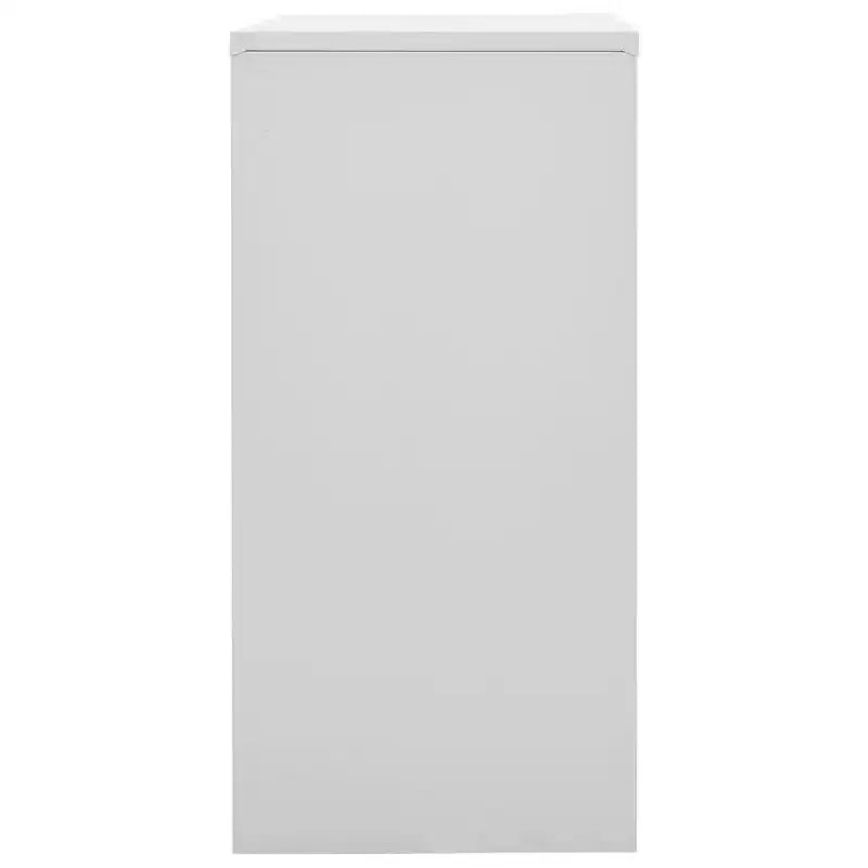 Armoires de rangement durables - Design moderne, en acier gris et bleu - Idéales pour les écoles, les bureaux - 35,4x17,7x36,4
