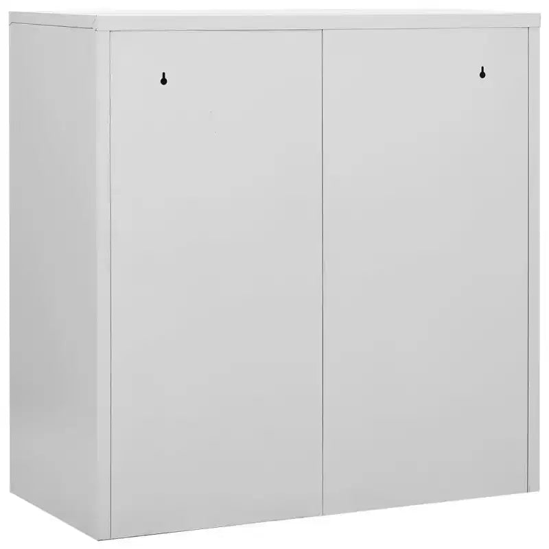 Armoires de rangement durables - Design moderne, en acier gris et bleu - Idéales pour les écoles, les bureaux - 35,4x17,7x36,4