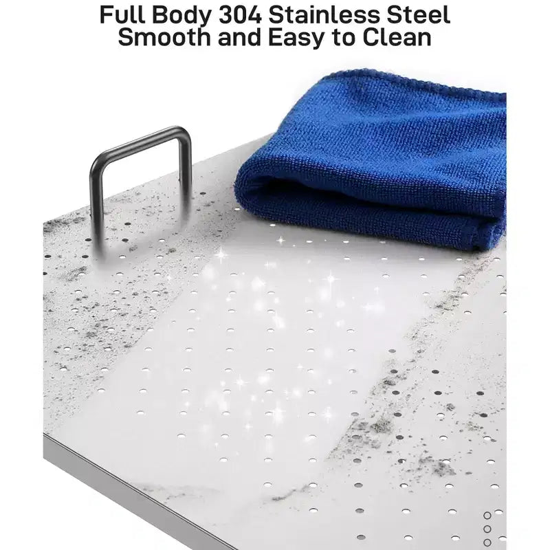 Baignoire pour chien, Baignoire de toilettage pour chien professionnelle en acier inoxydable de 50 pouces - avec escalier, caillebotis, robinet pour animaux de taille moyenne et petite