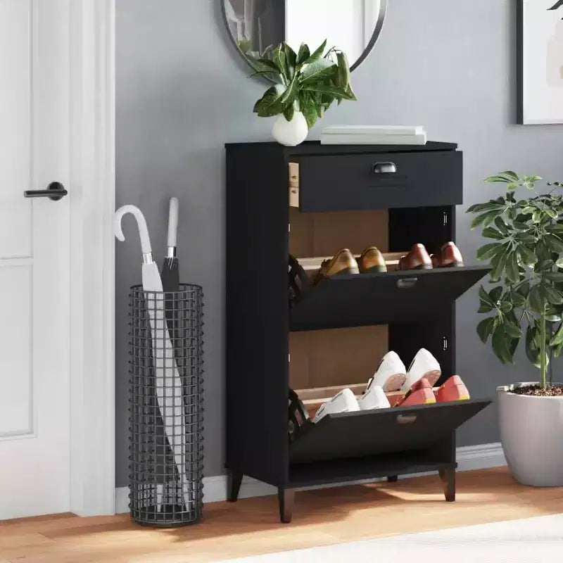 Meuble de rangement pour chaussures, organisateur de placard, meuble de couloir en bois d'ingénierie