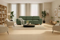 89 inch living room sofa, 3-seater sofa with wide armrests and deep seats, comfortable 3-layer sofa, sofa with detachable and washable lid