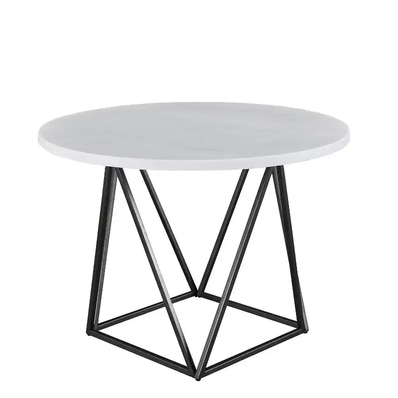 Table à manger ronde blanche