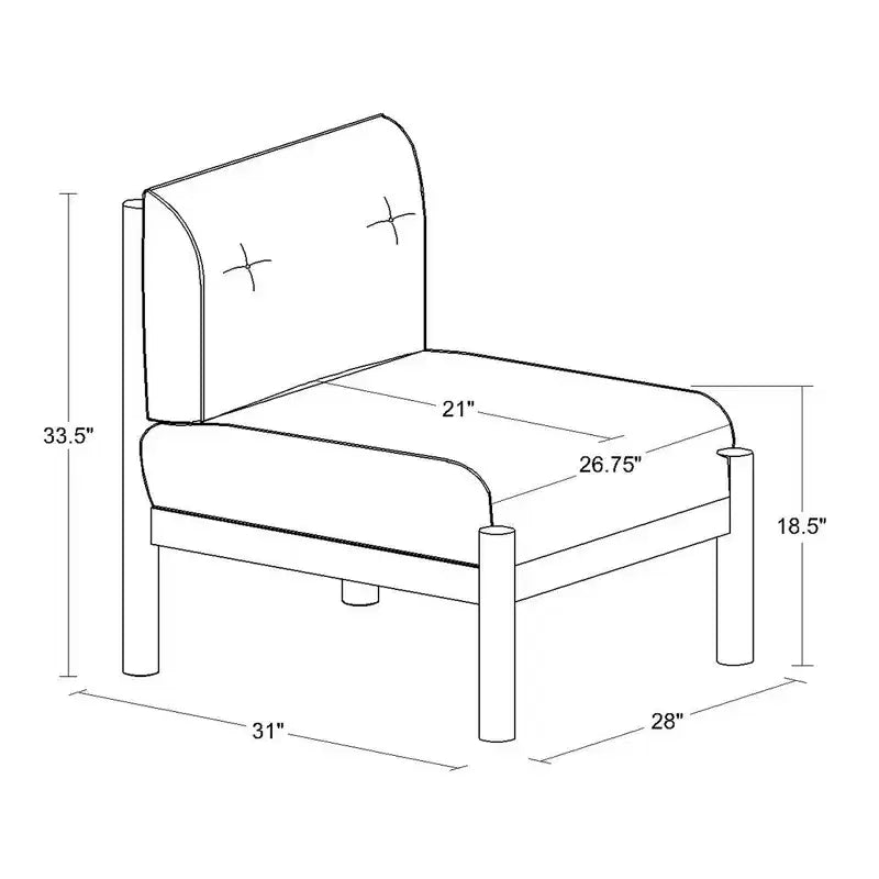 Fauteuil d'appoint pieds tourillons