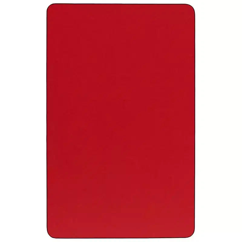 Table d'activités rectangulaire en stratifié HP de 30 po L x 72 po L – Pieds courts réglables en hauteur