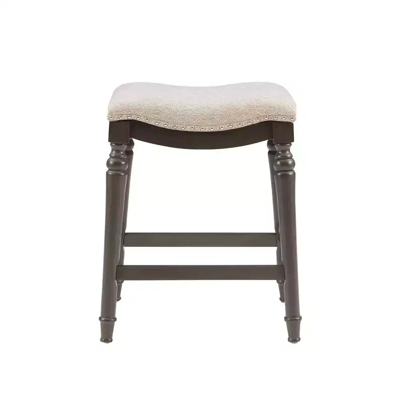 Grand et haut tabouret de bar sans dossier en bois, hauteur comptoir