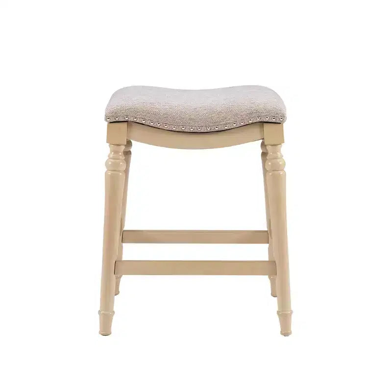 Grand et haut tabouret de bar sans dossier en bois, hauteur comptoir