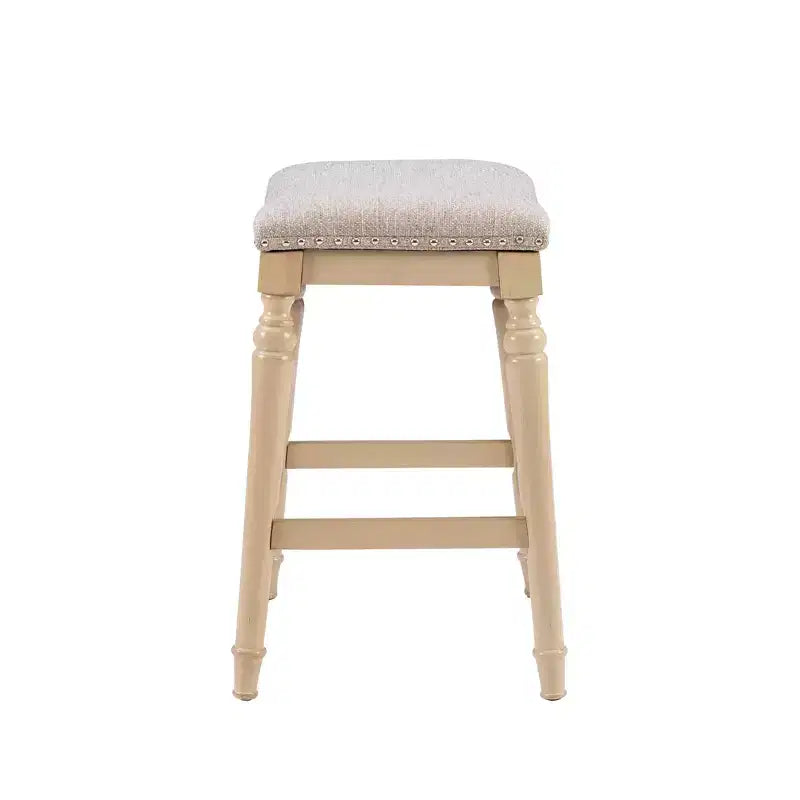 Grand et haut tabouret de bar sans dossier en bois, hauteur comptoir