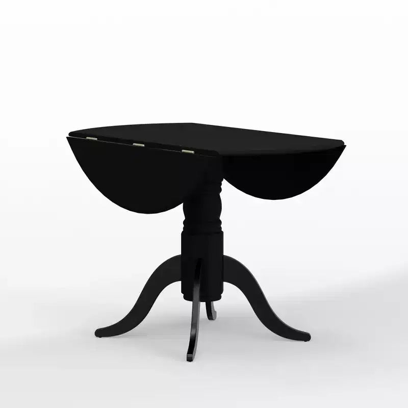 Table de salle à manger à rallonge double avec pied piédestal en bois massif 42