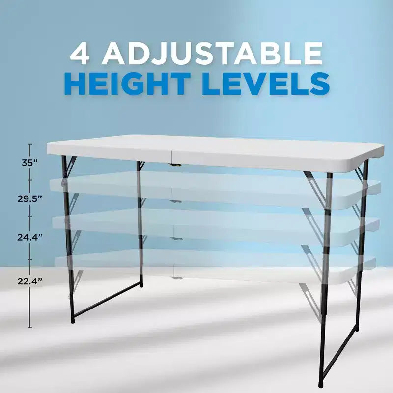 Table pliante en plastique blanc, PAR
