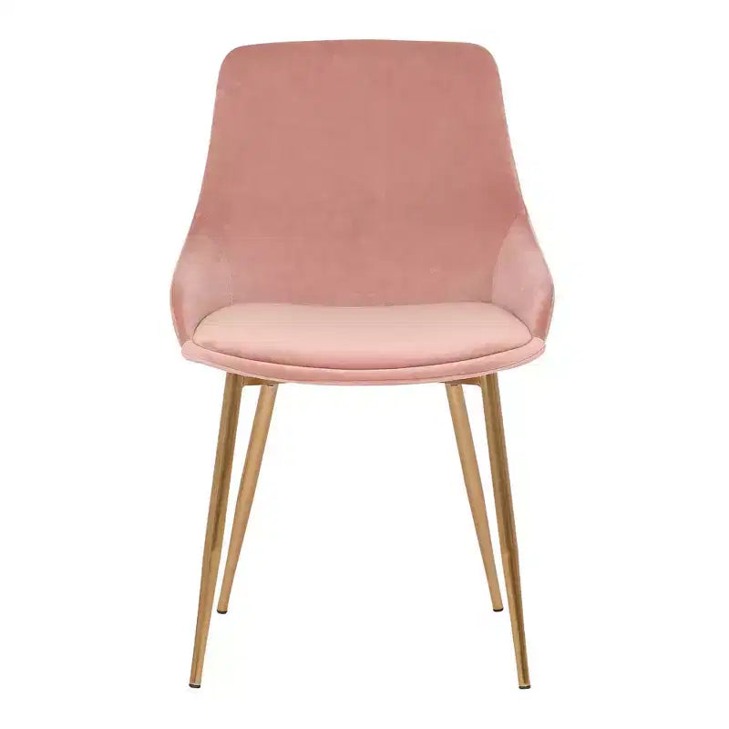 Chaise d'appoint de salle à manger en velours