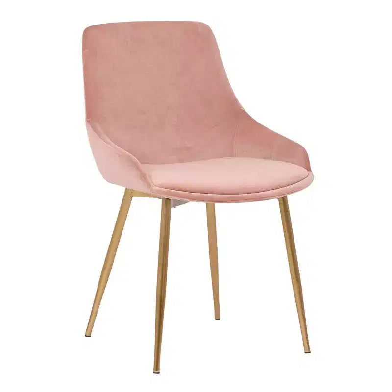 Chaise d'appoint de salle à manger en velours