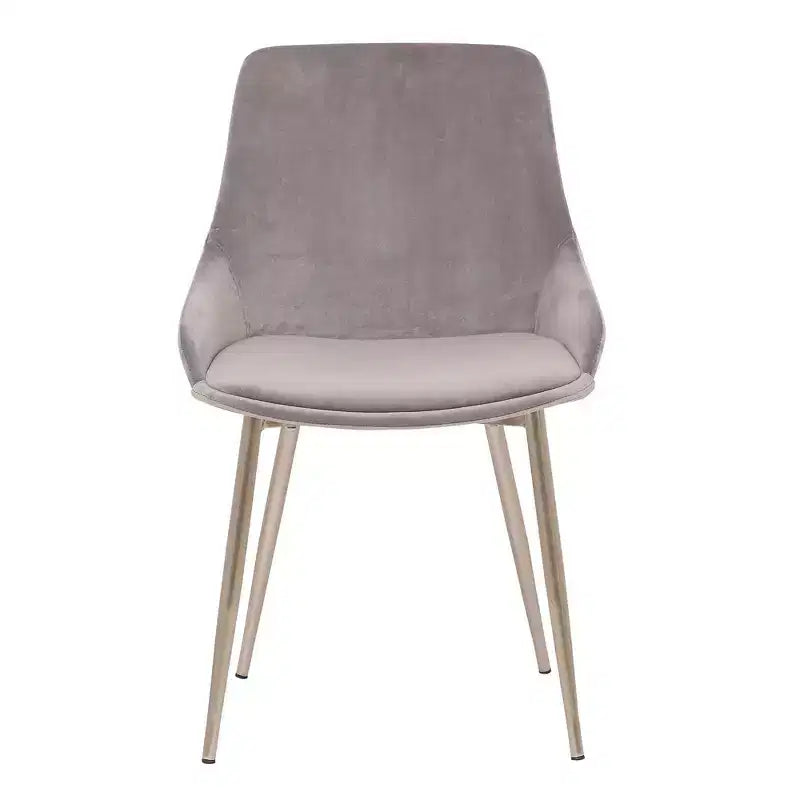 Chaise d'appoint de salle à manger en velours