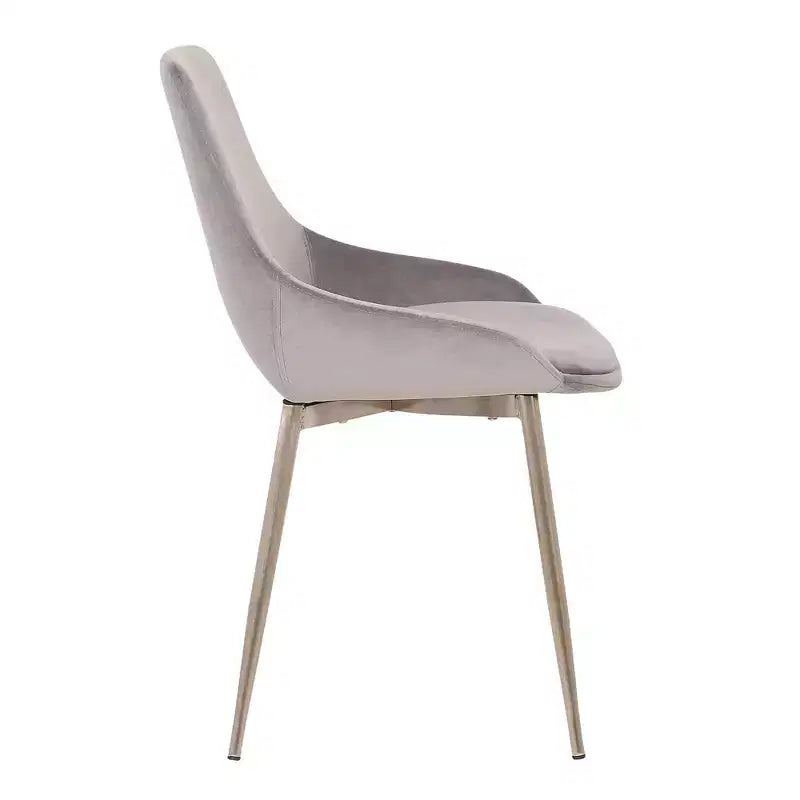 Chaise d'appoint de salle à manger en velours