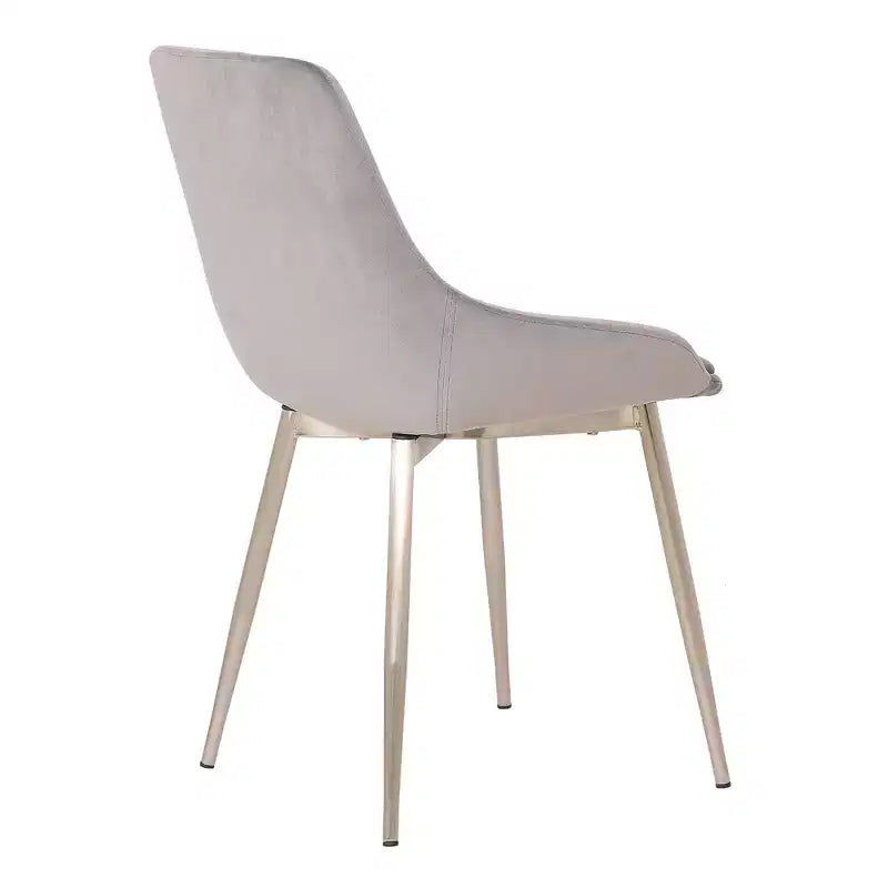 Chaise d'appoint de salle à manger en velours