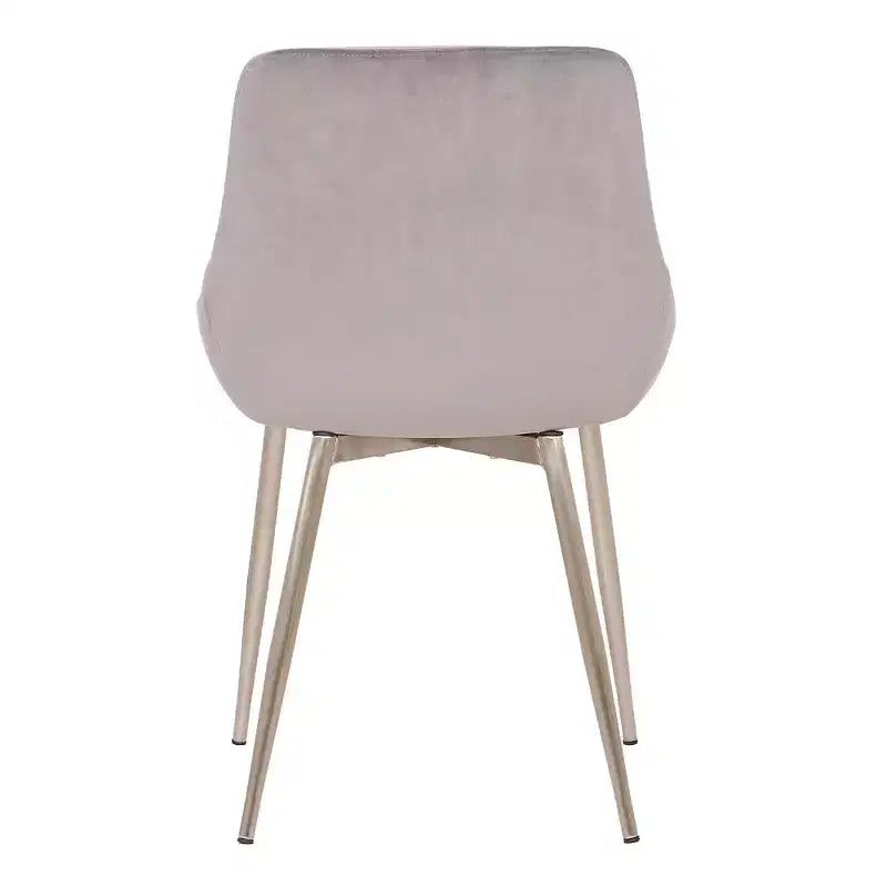 Chaise d'appoint de salle à manger en velours