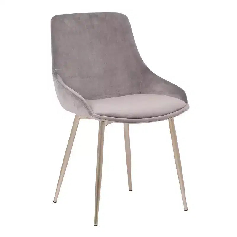 Chaise d'appoint de salle à manger en velours
