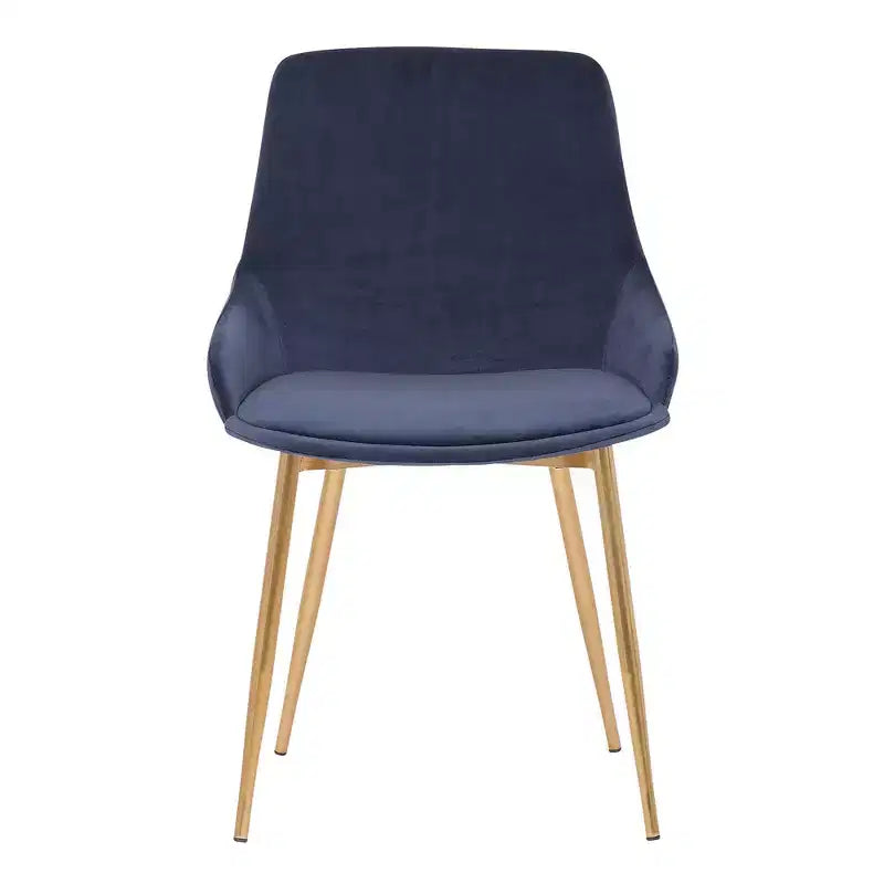 Chaise d'appoint de salle à manger en velours