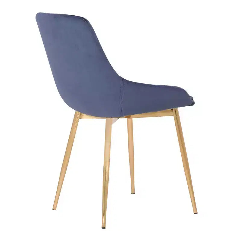 Chaise d'appoint de salle à manger en velours