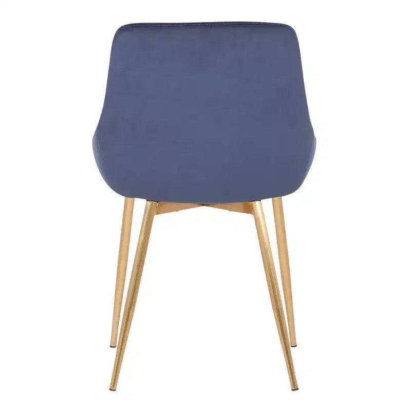 Chaise d'appoint de salle à manger en velours