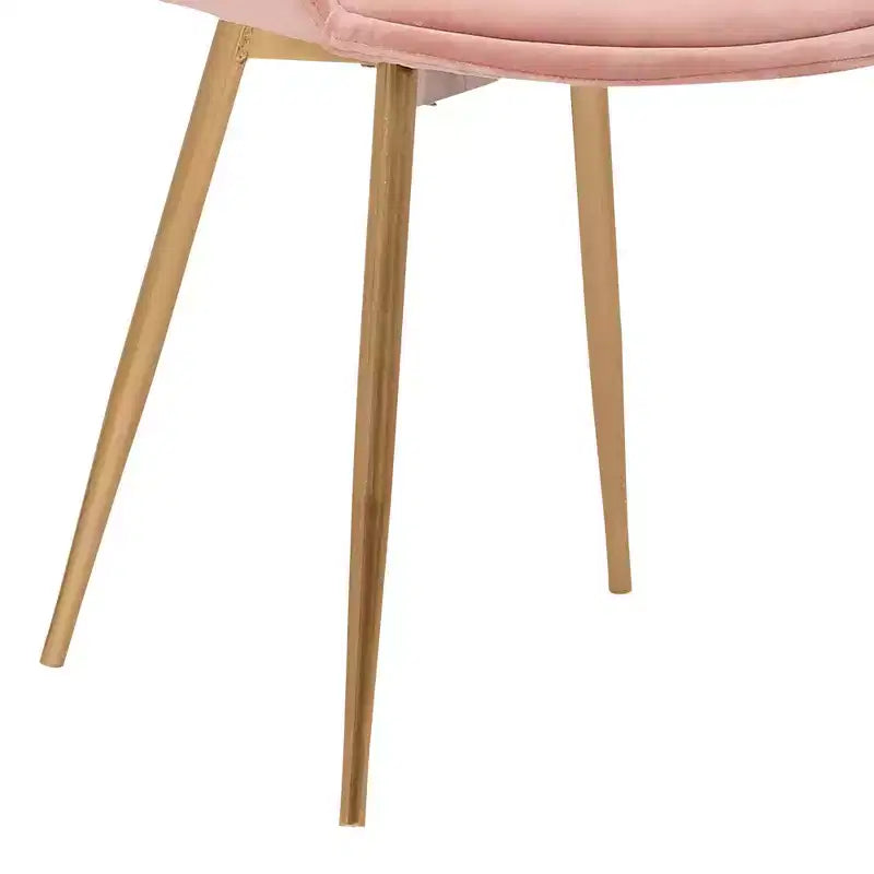 Chaise d'appoint de salle à manger en velours