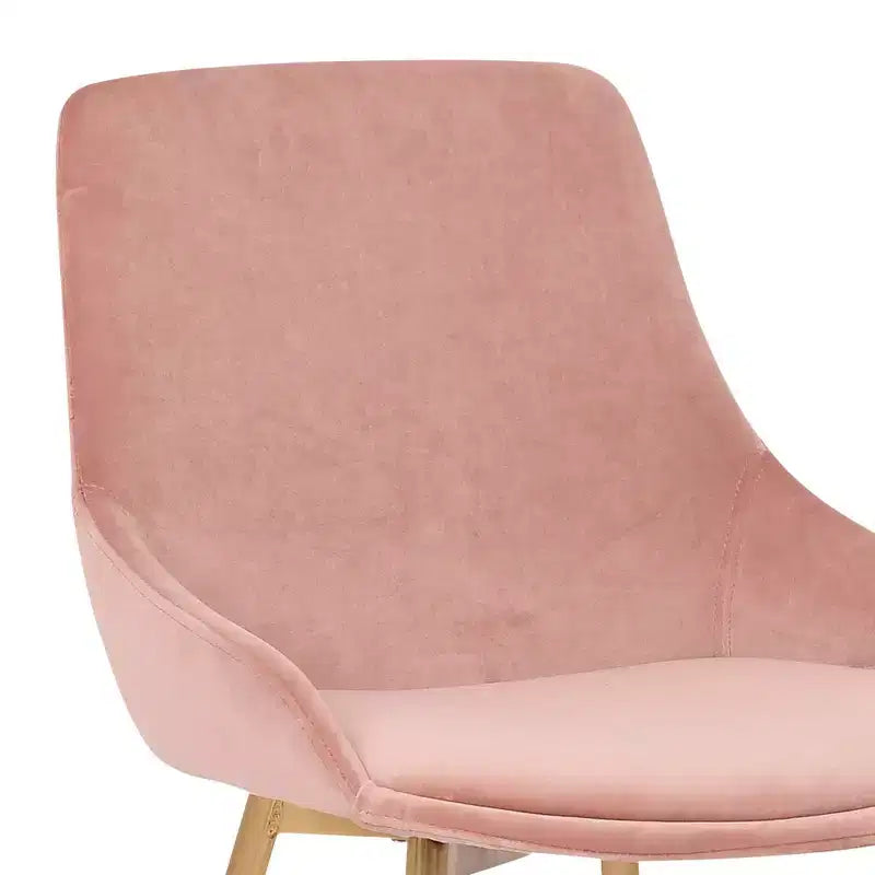 Chaise d'appoint de salle à manger en velours